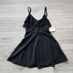 Altard State Palmia Mini Black Dress Ruffles Womens Xs Nwt Little Black Dress
